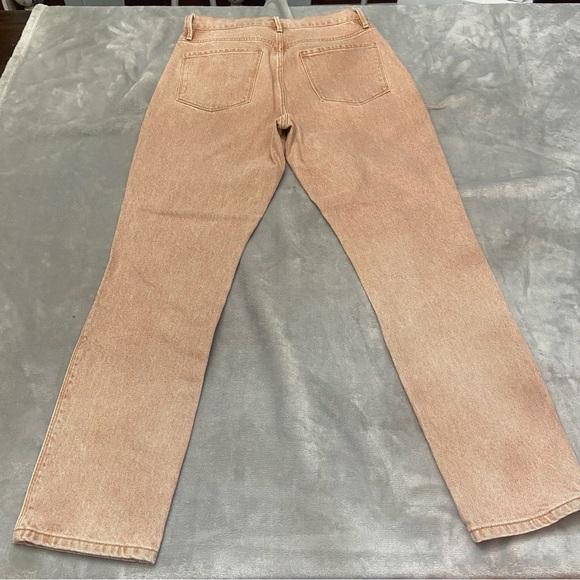 FRAME Le Sylvie Slender Straight-Leg Jeans Tan 21924 - Picture 7 of 15